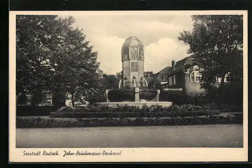 AK Rostock, John-Brinkmann-Denkmal