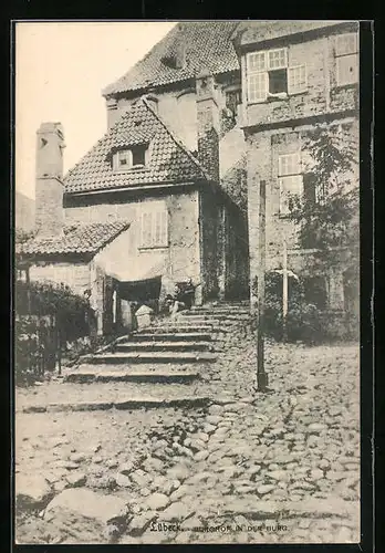 AK Lübeck, Burghof in der Burg