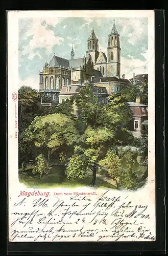 AK Magdeburg, Dom vom Fürstenwall