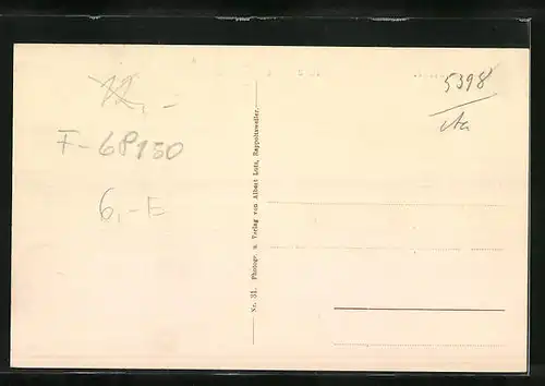 AK Rappoltsweiler, Ortspartie mit Kirche