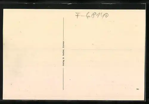 AK Stossweier, Panorama mit Gebirge