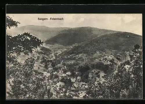 AK Sengern-Felsenbach, Ortsansicht aus der Vogelschau