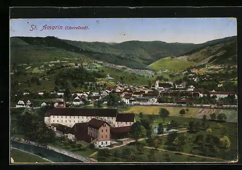 AK St. Amarin, Totalansicht mit Gebirge