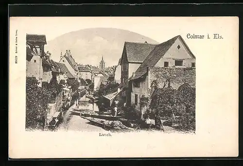 AK Colmar, Lauchpartie in der Innenstadt