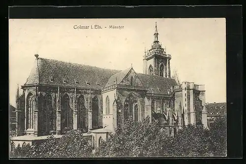 AK Colmar, Münster in der Gesamtansicht