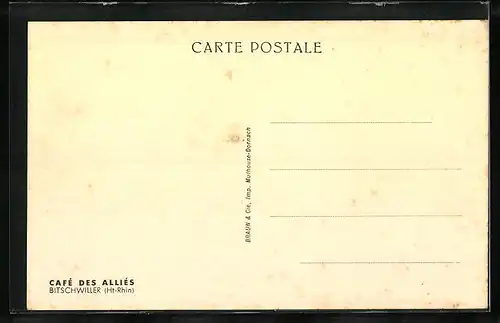 AK Bitschweiler, Ortsansicht aus der Vogelschau