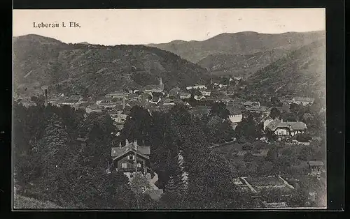 AK Leberau, Ortsansicht aus der Ferne