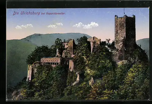 AK Rappoltsweiler, Blick auf die Ulrichsburg