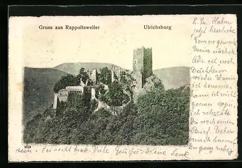 AK Rappoltsweiler, Ruinen der Ulrichsburg