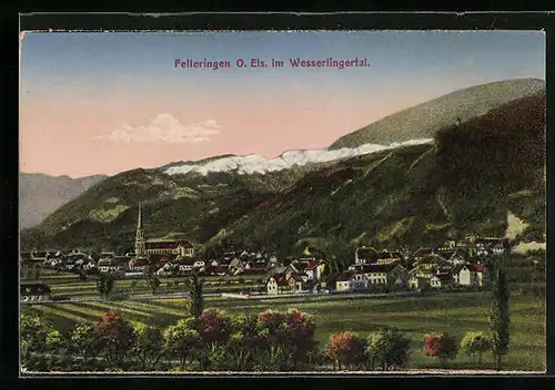 AK Felleringen im Wesserlingertal, Ortsansicht aus der Ferne