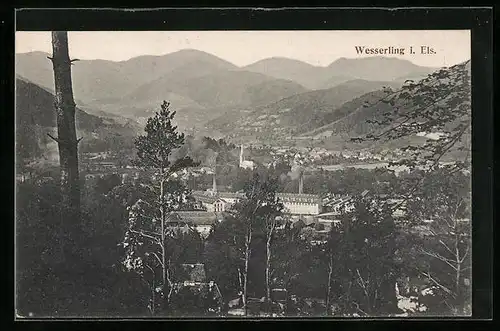 AK Wesserling, Teilansicht aus der Ferne