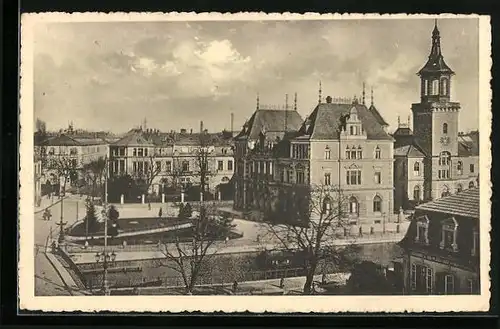 AK Mülhausen, Ortspartie aus der Vogelschau