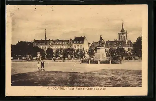 AK Colmar, Place Rapp et Champ de Mars