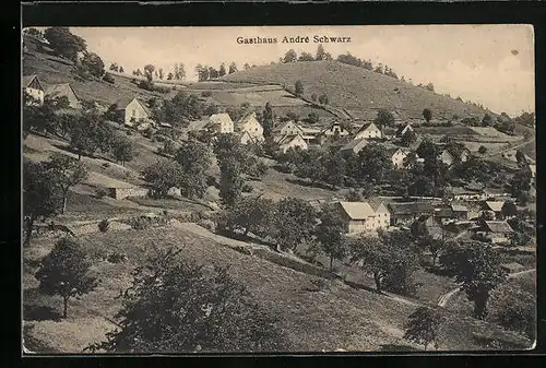 AK Hohrodberg, Ortsansicht aus der Vogelschau