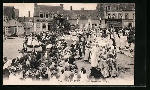 AK Le Portel, Une Procession