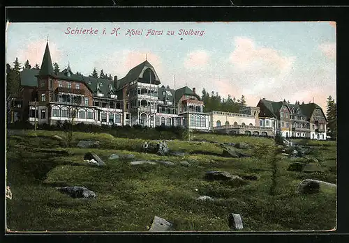 AK Schierke / Harz, Hotel Fürst zu Stolberg