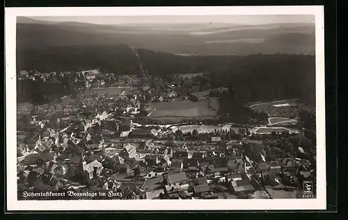 AK Braunlage / Harz, Gesamtansicht, Luftbild
