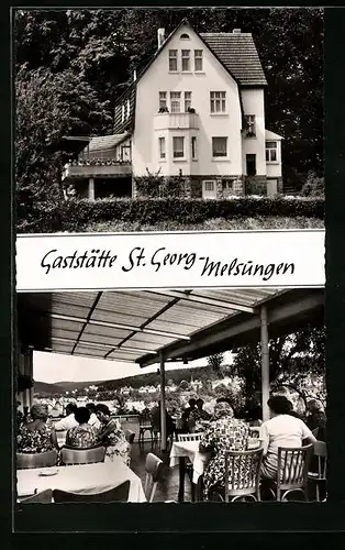 AK Melsungen / Fulda, Gasthaus St. Georg, Inh. Tante Rosina