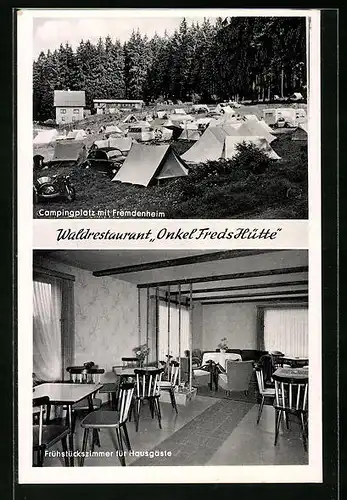 AK Braunlage / Harz, Waldrestaurant Onkel Freds Hütte