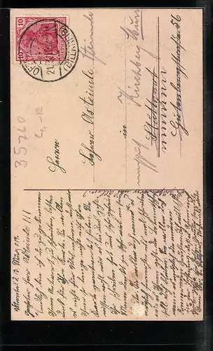 AK Übernthal, Narzissen in einer Geschenkschachtel