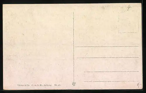 AK Crefeld, Ruderpartie im Stadtwald