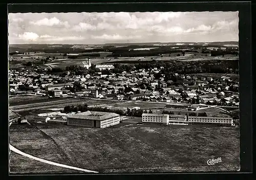 AK Marktoberdorf / Allgäu, Gesamtansicht mit Peter-Dörfler-Schule, Deutsches Gymnasium und Oberrealschule