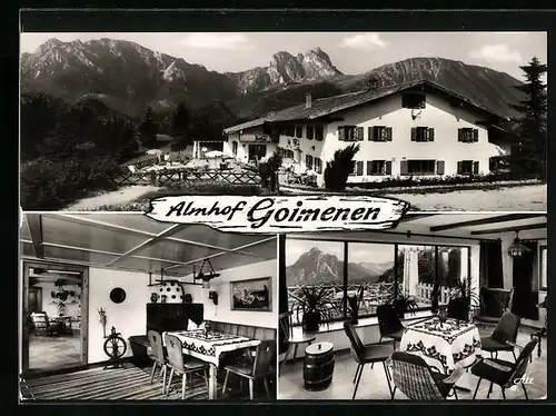 AK Seeg / Allgäu, Gasthaus Berghof-Alm Goimenen