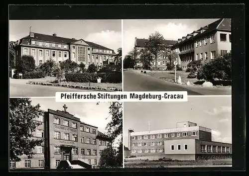 AK Magdeburg-Cracau, Pfeiffersche Stiftungen, Gebäudeansichten