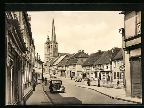 AK Burg / Magdeburg, Strasse Breiter Weg