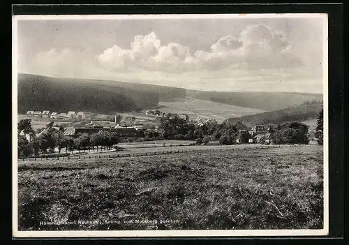 AK Neuhaus im Solling, Panoramablick von der Feldwiese