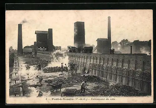AK Pont-à-Vendin, Enlévement du coke