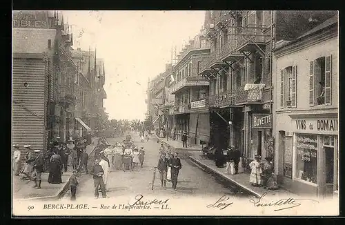 AK Berck-Plage, Rue de l'Imperatrice