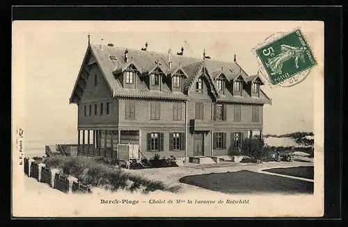 AK Berck-Plage, Chalet de Mme la baronne de Rotschild