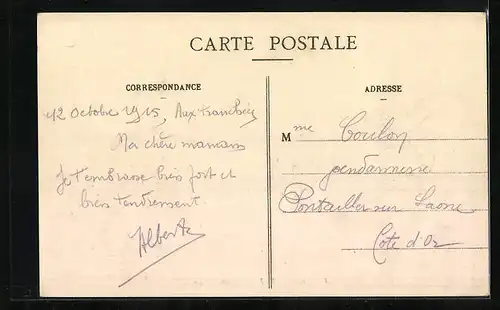 AK Sains-en-Gohelle, Route Nationale