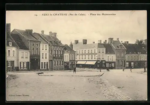 AK Auxi-le-Chateau, Place des Maisonnettes