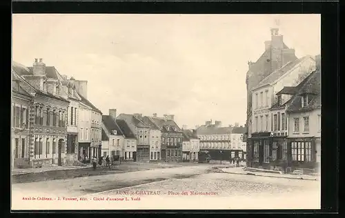 AK Auxi-le-Chateau, Place des Maisonnettes