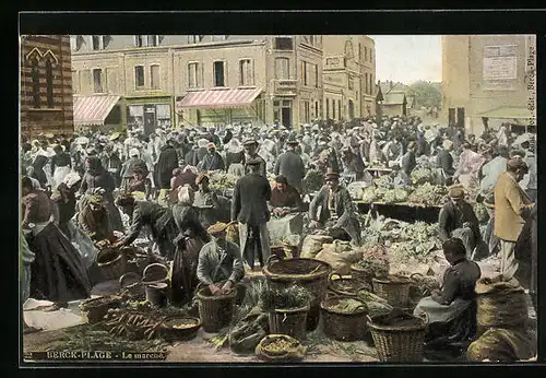 AK Berck-Plage, le Marché