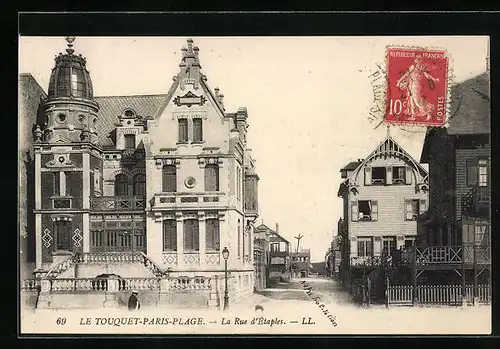 AK Le Touquet-Paris-Plage, la Rue d'Étaples
