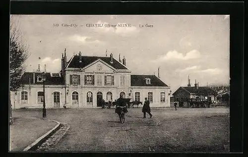 AK Chatillon-sur-Seine, La Gare, Bahnhof