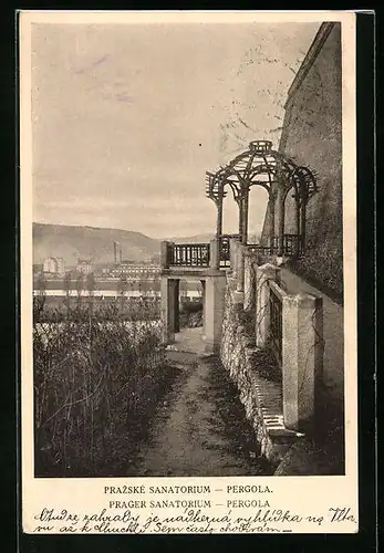 AK Prag / Praha, Prazke Sanatorium, Pergola