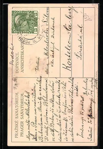AK Prag / Praha, Prazke Sanatorium, Pergola