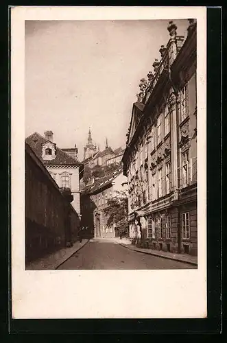 AK Prag / Praha, Valdstynska ulice