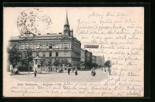 AK Prag / Praha-Král. Vinohradu, Radnice