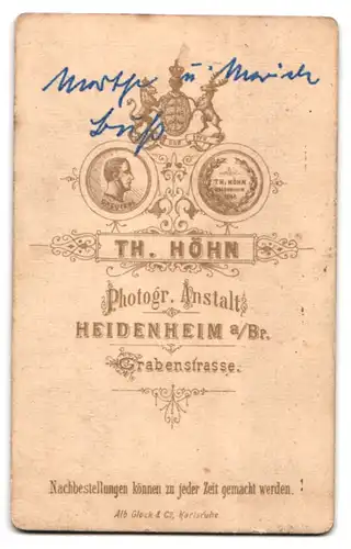 Fotografie Th. Höhn, Heidenheim a. Br., Grabenstrasse, Geschwister in selber Kleidung