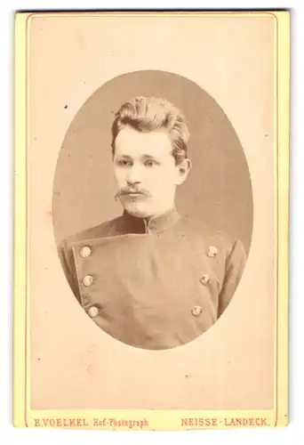 Fotografie E. Voelkel, Neisse-Landeck, Chevauleger in Uniform