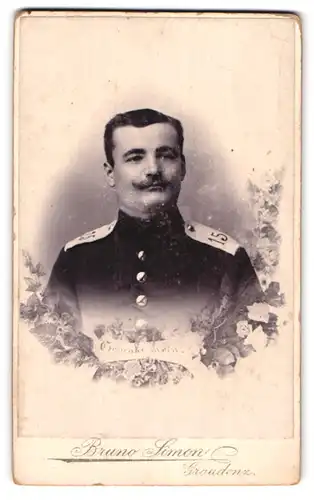 Fotografie Bruno Simon, Graudenz, Lindenstrasse 42, Junger Soldat des 15. Regiments in Uniform