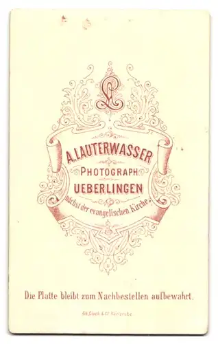 Fotografie A. Lauterwasser, Ueberlingen, Bürgerlicher mit Schnurrbart