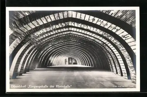 AK Düsseldorf, Grosse Ausstellung 1926, Eingangshalle der Rheinhalle
