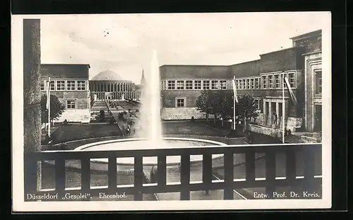 AK Düsseldorf, Gesolei-Ausstellung 1926, Ehrenhof