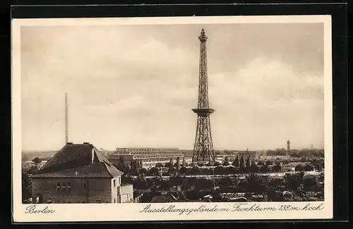 AK Berlin, Ausstellungsgelände m. Funkturm